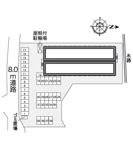 ★手数料０円★仙台市青葉区折立１丁目 月極駐車場